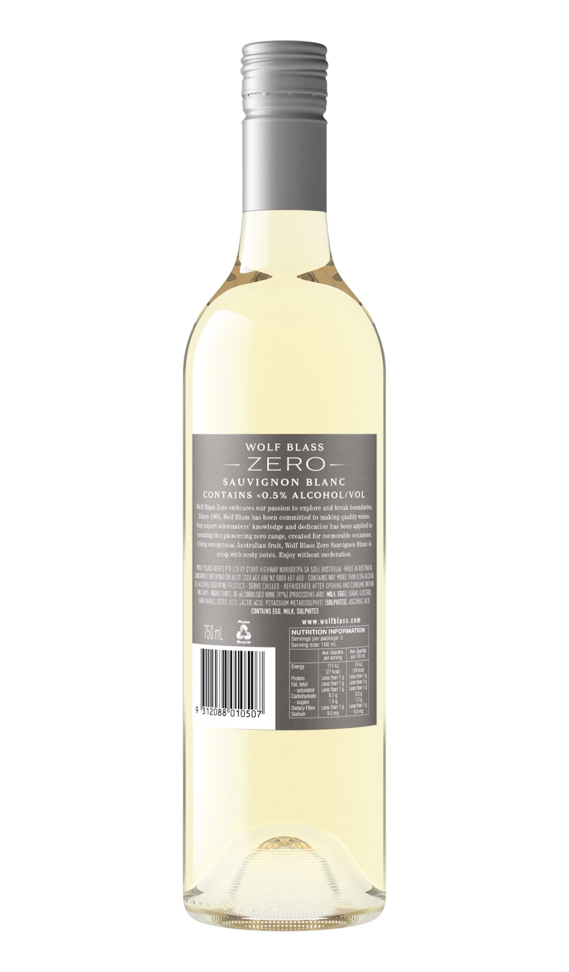 Find out more or buy Wolf Blass Sauvignon Blanc Zero NV 750mL available at Wine Sellers Direct's best prices - Australia's independent liquor specialists.