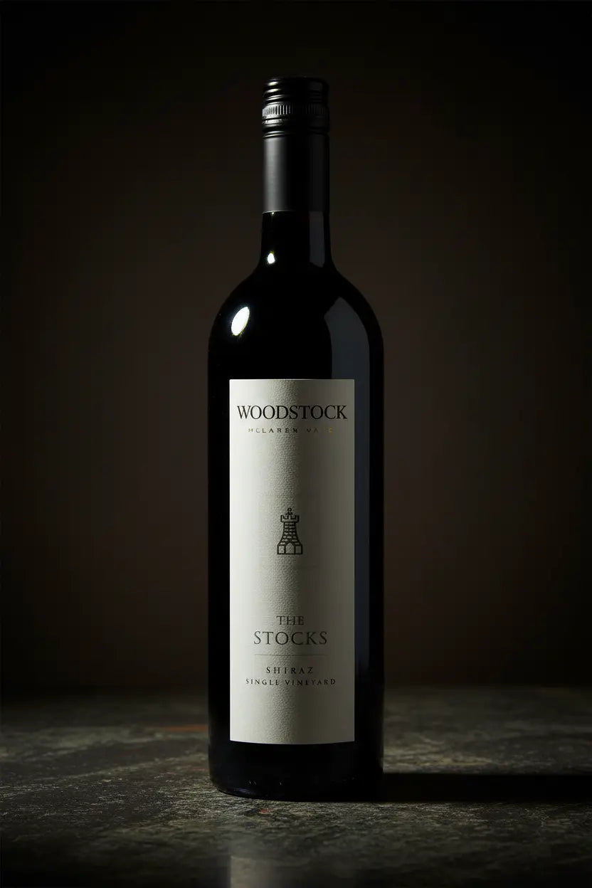 Woodstock The Stocks Shiraz 2018 750ml bottle of red wine from McLaren Vale