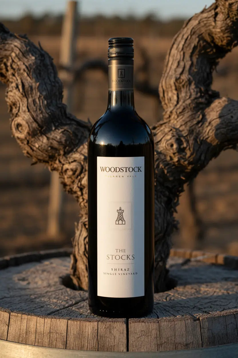 Woodstock The Stocks Shiraz 2018 750ml bottle of red wine from McLaren Vale