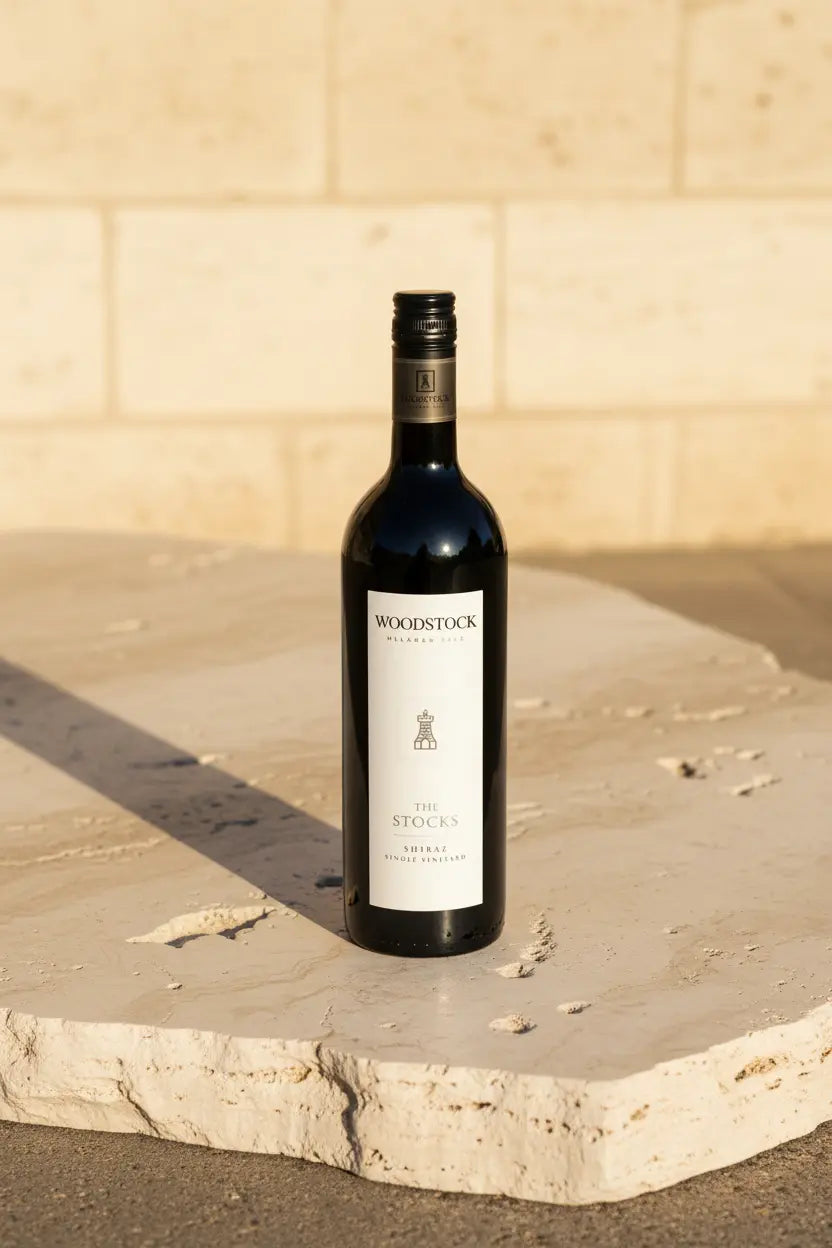 Woodstock The Stocks Shiraz 2018 750ml bottle of red wine from McLaren Vale
