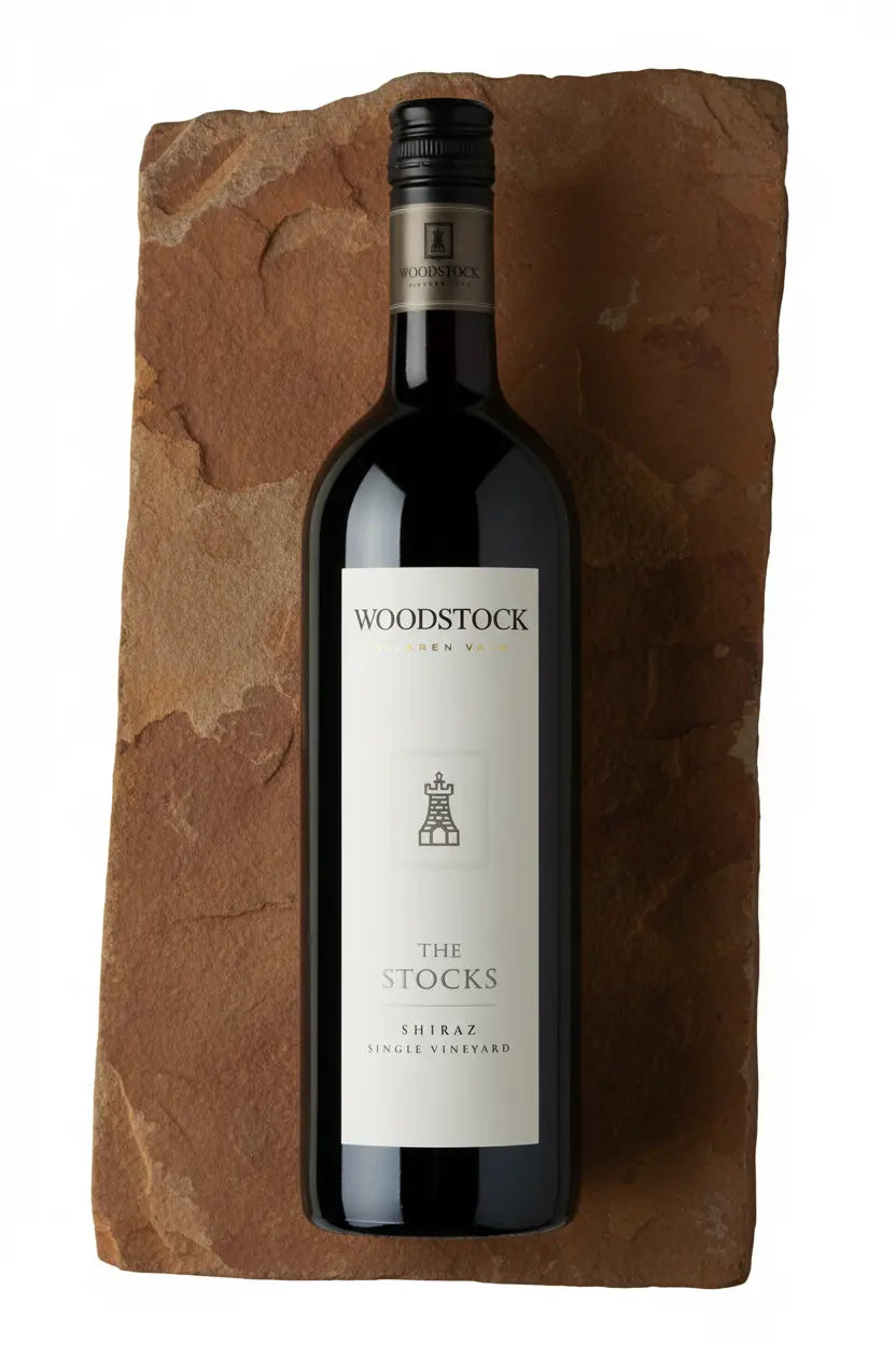 Woodstock The Stocks Shiraz 2018 750ml bottle of red wine from McLaren Vale