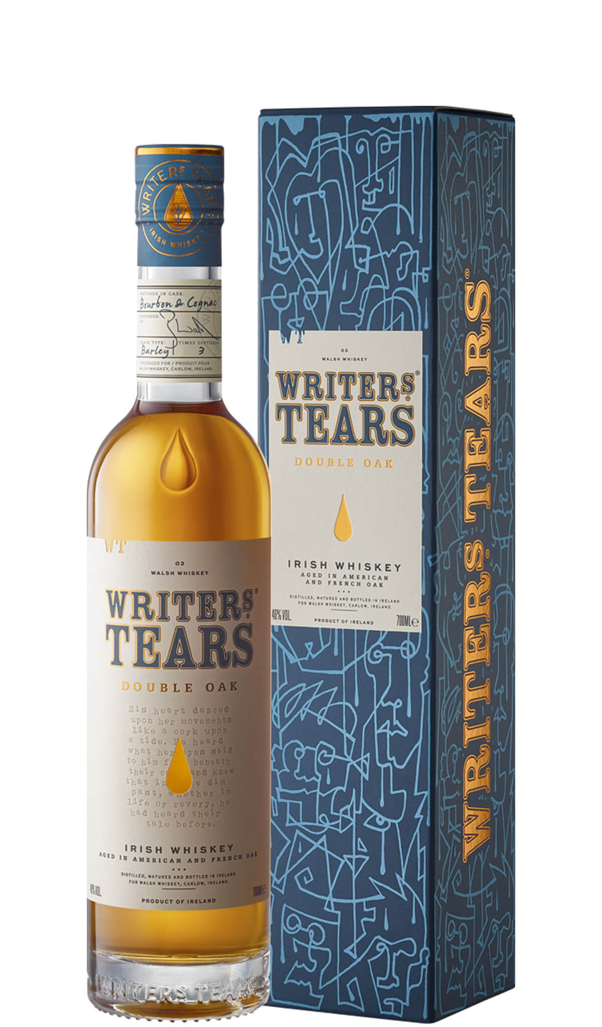 Find out more or buy Writers Tears Double Oak Irish Whiskey 700ml online at Wine Sellers Direct - Australia’s independent liquor specialists.