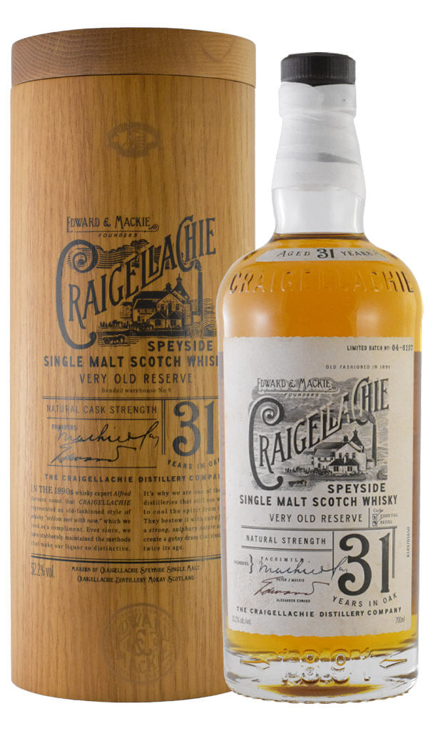 Find out more or buy Craigellachie 31 Year Old Single Malt Natural Cask Strength Scotch Whisky 700ml online at Wine Sellers Direct - Australia’s independent liquor specialists.