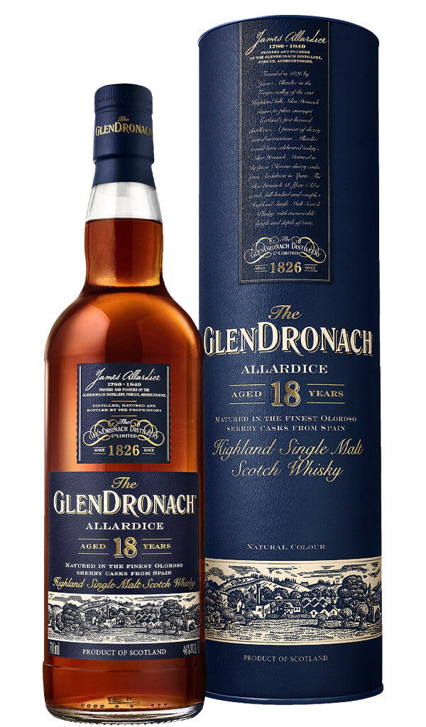 Find out more or buy The GlenDronach Allardice 18 Year Old Single Malt (Scotch Whisky) 700ml online at Wine Sellers Direct - Australia’s independent liquor specialists.