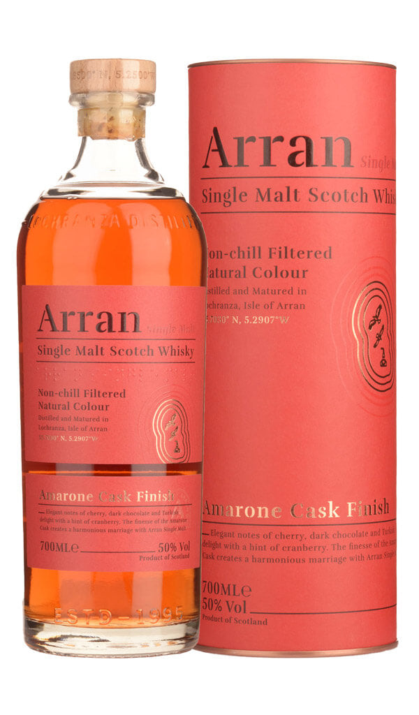 Find out more or purchase Arran Amarone Cask Single Malt Scotch Whisky available online at Wine Sellers Direct - Australia's independent liquor specialists.