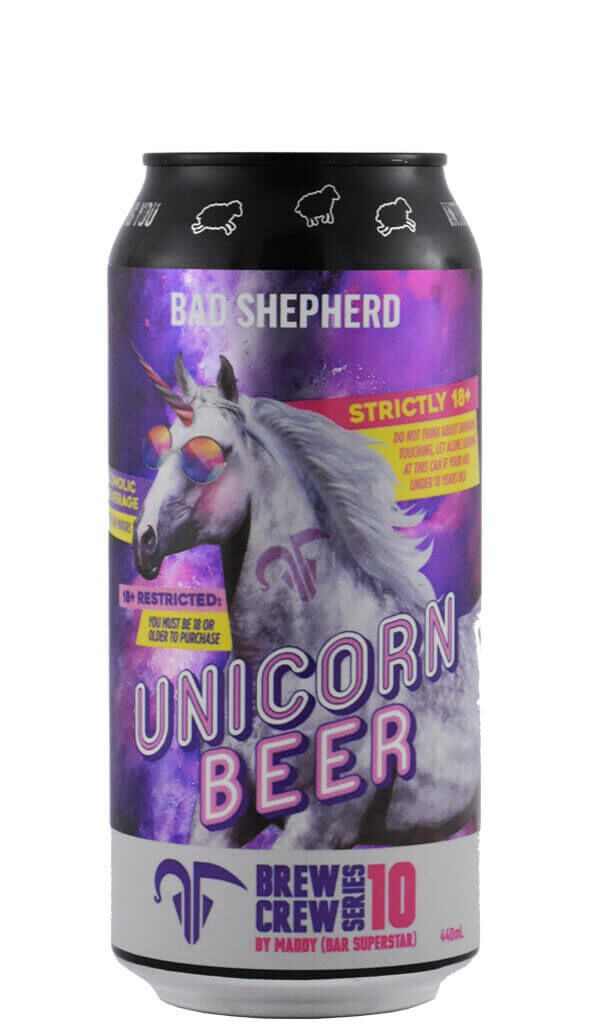Find out more or buy Bad Shepherd 'Unicorn Beer' Brut IPA 440ml online at Wine Sellers Direct - Australia’s independent liquor specialists.