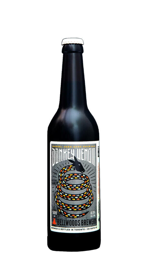 Find out more or buy Bellwoods Brewery Donkey Venom Dark Sour Ale 500ml online at Wine Sellers Direct - Australia’s independent liquor specialists.
