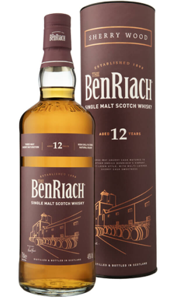 Find out more or buy BenRiach Sherry Wood 12 Year Old 700ml (Single Malt, Scotland) online at Wine Sellers Direct - Australia’s independent liquor specialists.