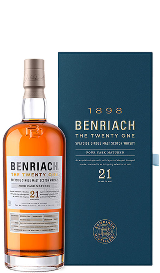 Find out more or purchase Benriach Speyside Single Malt 21 Year Old 700ml online at Wine Sellers Direct - Australia's independent liquor specialists.