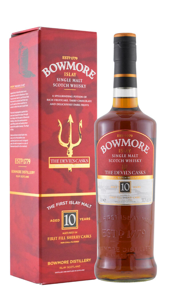 Find out more or buy Bowmore The Devil's Casks 10 Year Old Single Malt Scotch Whisky (Release II, Islay, Scotland) online at Wine Sellers Direct - Australia’s independent liquor specialists.