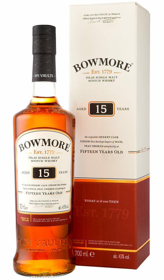 Find out more or buy Bowmore Sherry Cask 15 Year Old Whisky 700ml (Scotland) online at Wine Sellers Direct - Australia’s independent liquor specialists.