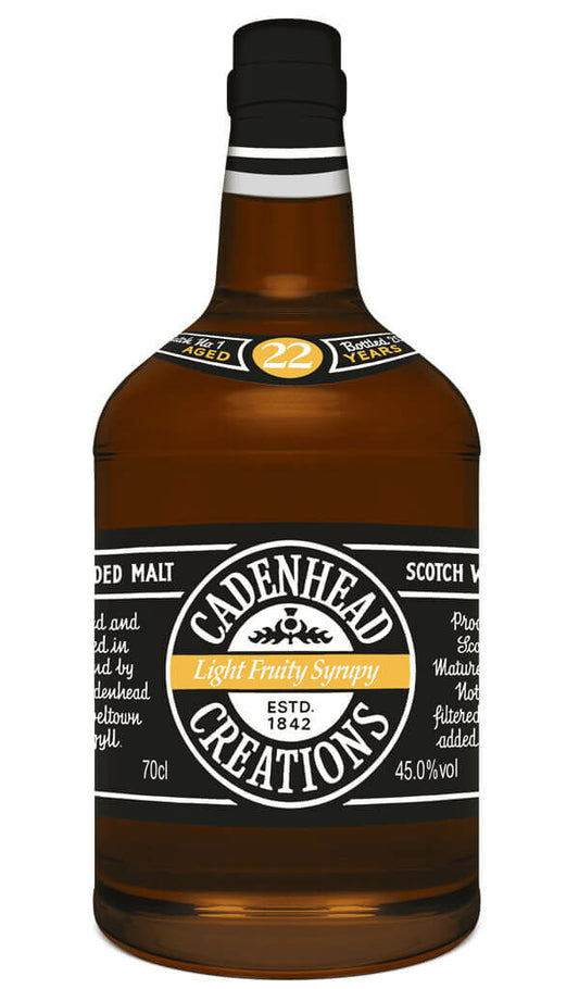 Find out more or buy Cadenhead's Creations Light Fruity Syrupy 22 YO 700ml (2019) online at Wine Sellers Direct - Australia’s independent liquor specialists.