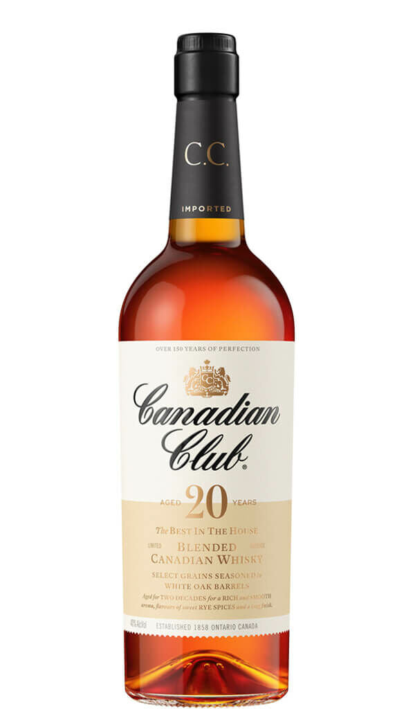 Find out more or buy Canadian Club 20 Year Old Blended Canadian Whisky 750ml online at Wine Sellers Direct - Australia’s independent liquor specialists.