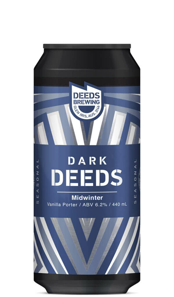 Find out more or buy Deeds Dark Deeds Midwinter Vanilla Porter 440ml online at Wine Sellers Direct - Australia’s independent liquor specialists.