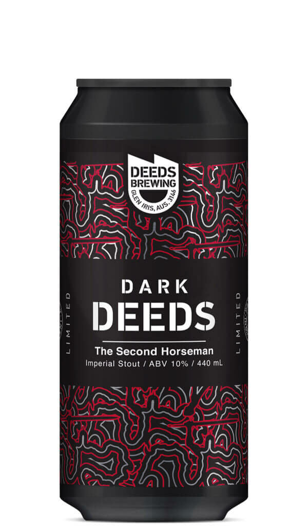 Find out more or buy Deeds Dark Deeds The Second Horseman Imperial Stout 440mL online at Wine Sellers Direct - Australia’s independent liquor specialists.