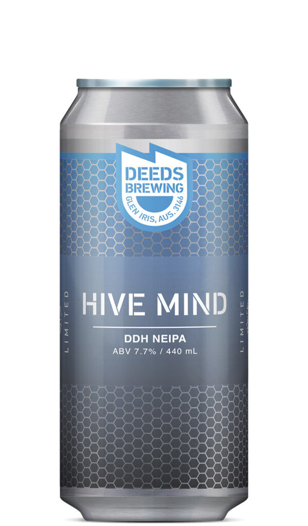 Find out more or buy Deeds Brewing Hive Mind DDH NEIPA 440ml online at Wine Sellers Direct - Australia’s independent liquor specialists.