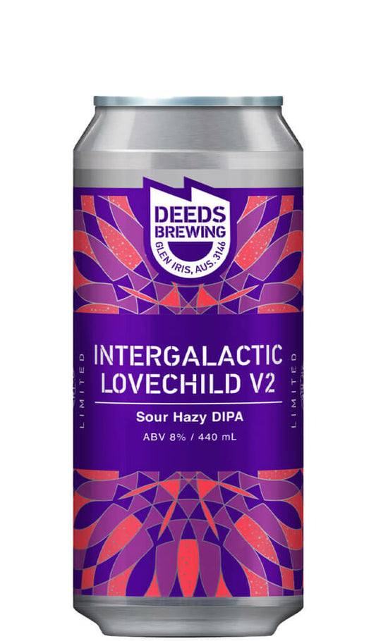 Find out more or buy Deeds Intergalactic Lovechild Vol.2 Sour Hazy DIPA 440ml online at Wine Sellers Direct - Australia’s independent liquor specialists.