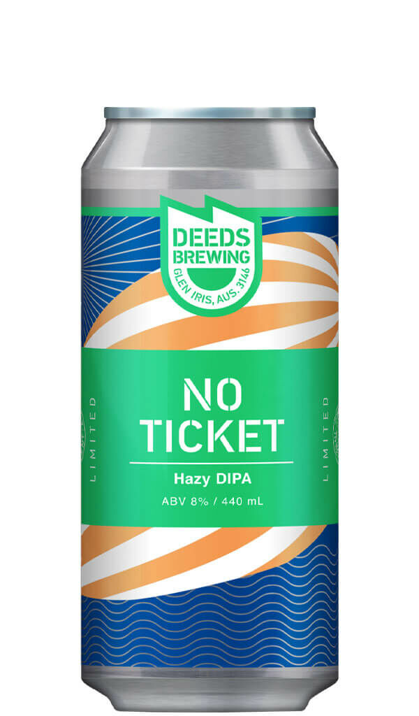 Find out more or buy Deeds Brewing No Ticket Hazy DIPA 440ml online at Wine Sellers Direct - Australia’s independent liquor specialists.