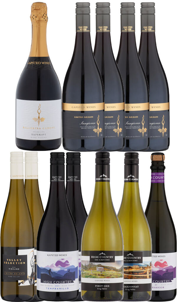 Find out more or buy Gapsted Wines - Mixed Dozen Bundle online at Wine Sellers Direct - Australia’s independent liquor specialists.