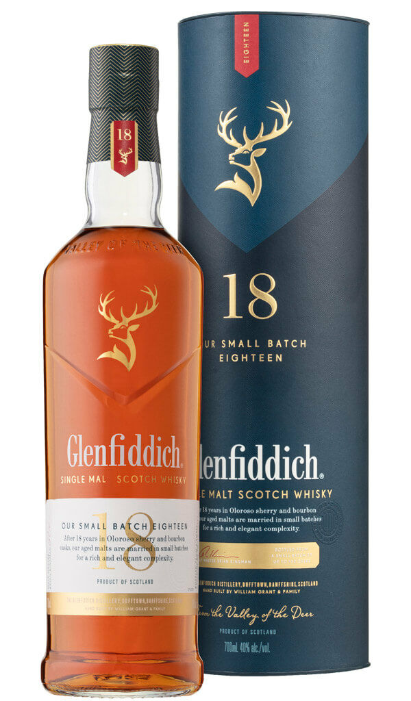 Find out more or buy Glenfiddich 18 Year Old Single Malt Scotch Whisky online at Wine Sellers Direct - Australia’s independent liquor specialists.
