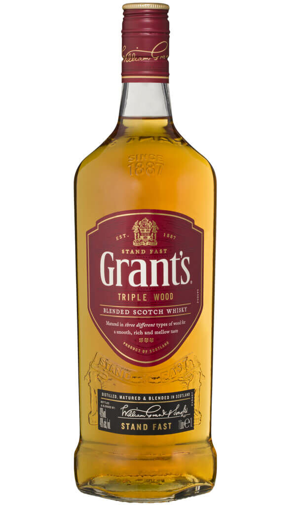 Find out more or buy Grant's Triple Wood Blended Scotch Whisky 1000ml online at Wine Sellers Direct - Australia’s independent liquor specialists.