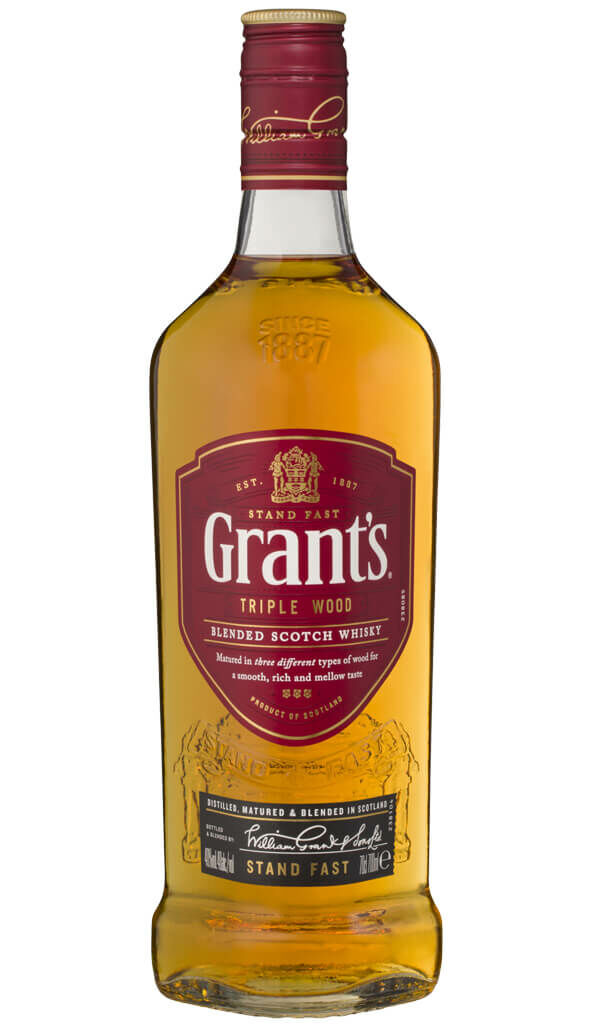 Find out more or buy Grant's Triple Wood Blended Scotch Whisky 700ml online at Wine Sellers Direct - Australia’s independent liquor specialists.
