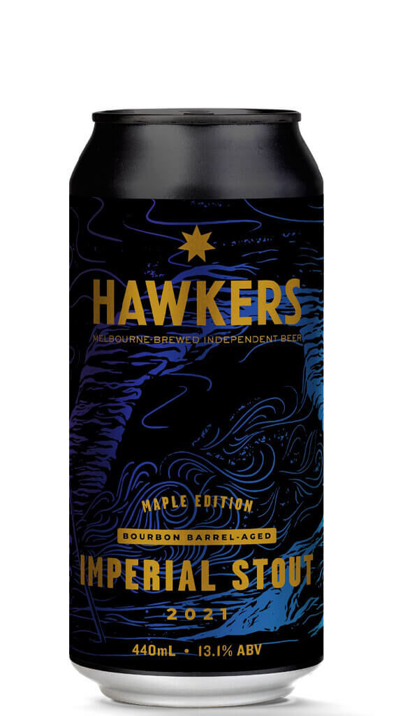 Find out more or buy Hawkers Maple Edition Bourbon Barrel Aged Imperial Stout 2021 440ml online at Wine Sellers Direct - Australia’s independent liquor specialists.