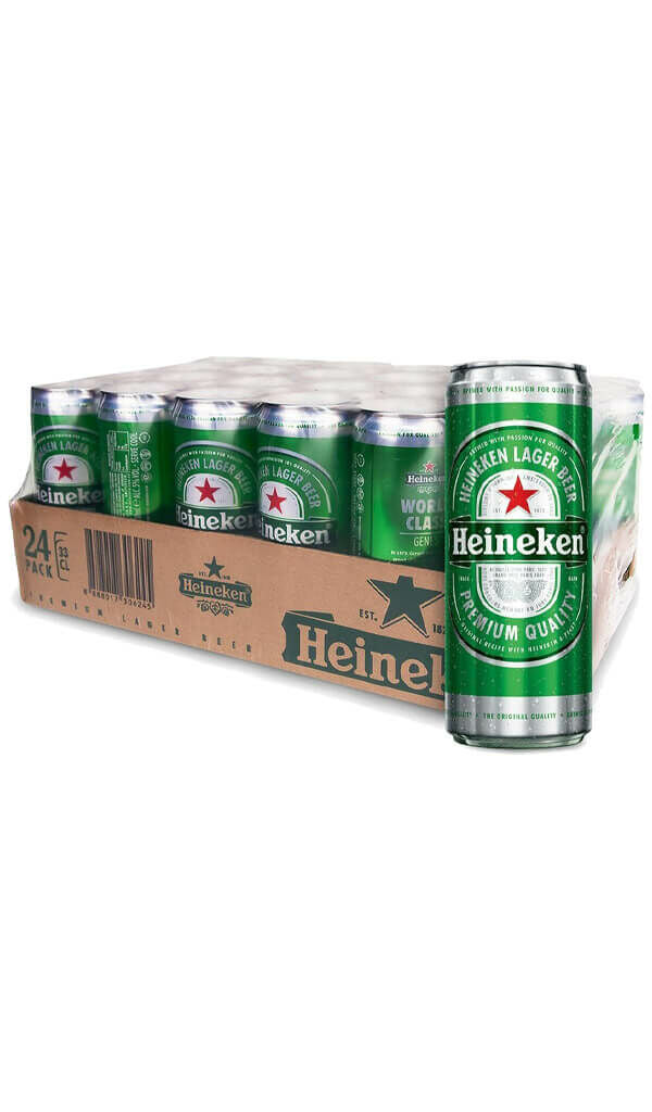 Find out more or buy Heineken Lager 500ml (24 Can Slab) Fully Imported online at Wine Sellers Direct - Australia’s independent liquor specialists.