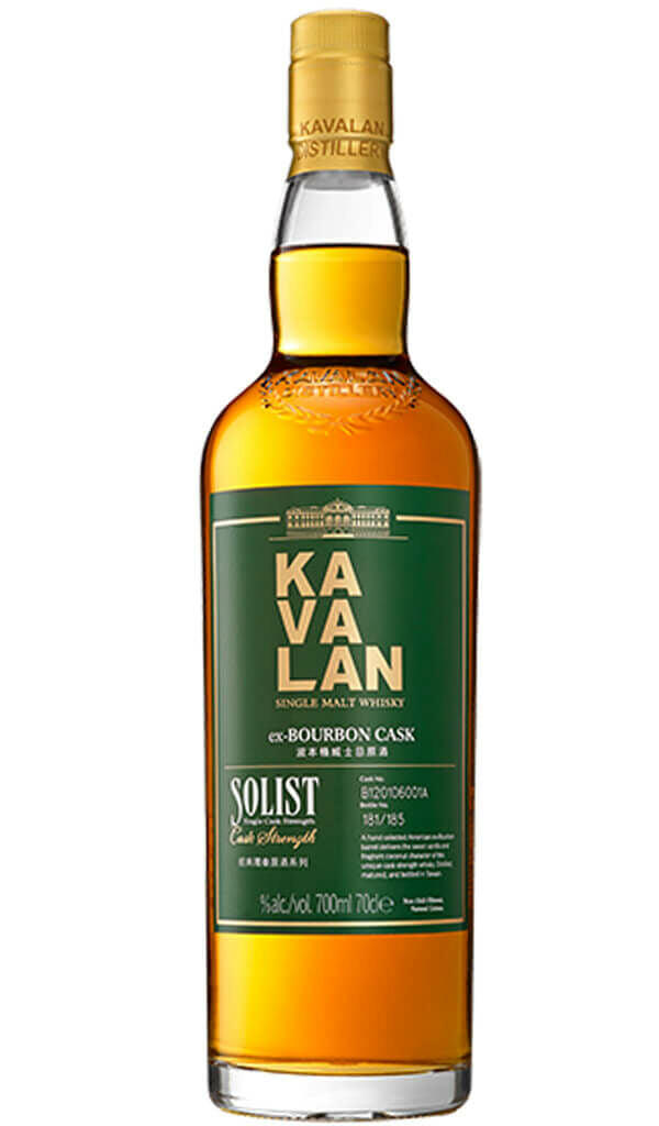 Find out more or buy Kavalan Solist ex-Bourbon Single Cask Strength 700ml online at Wine Sellers Direct - Australia’s independent liquor specialists.