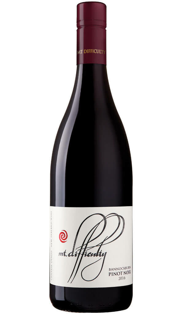 Find out more or buy Mt Difficulty Pinot Noir 2016 (Bannockburn) online at Wine Sellers Direct - Australia’s independent liquor specialists.
