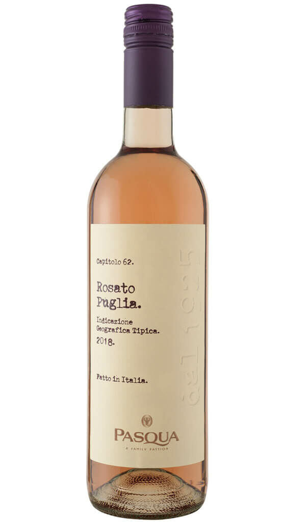 Find out more or buy Pasqua Puglia Rosato Rosé 2018 (Italy) online at Wine Sellers Direct - Australia’s independent liquor specialists.