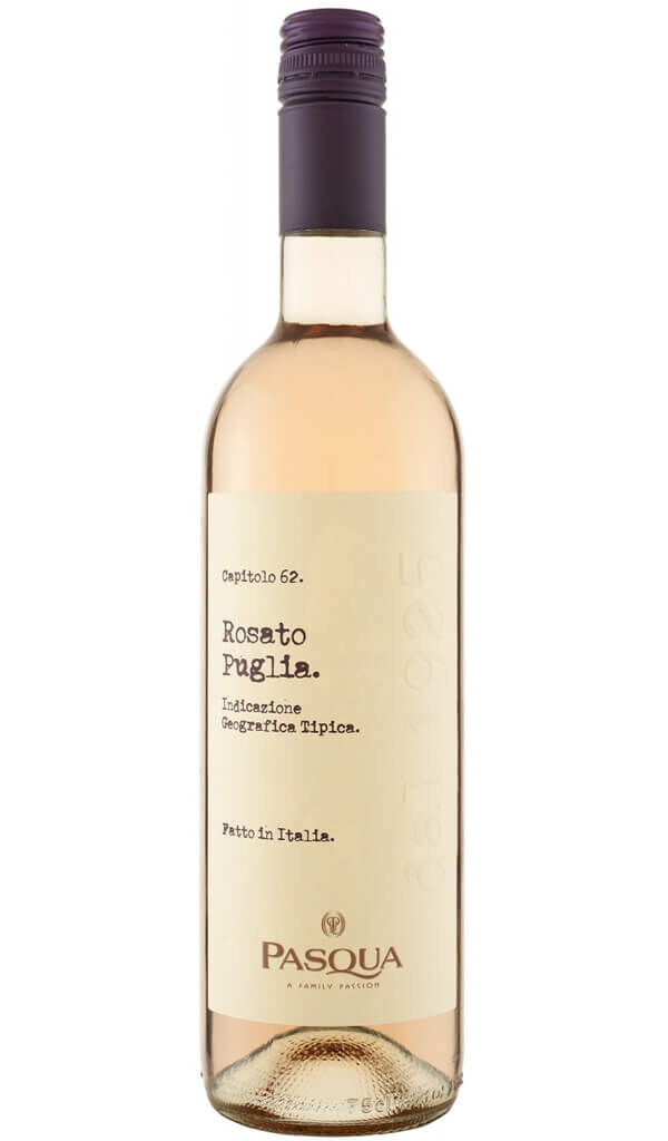 Find out more or buy Pasqua Puglia Rosato Rosé 2020 IGT (Italy) online at Wine Sellers Direct - Australia’s independent liquor specialists.