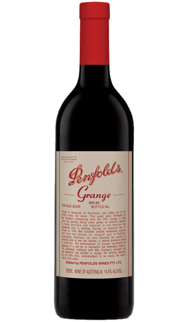 Find out more or buy Penfolds Grange 2006 online at Wine Sellers Direct - Australia’s independent liquor specialists.