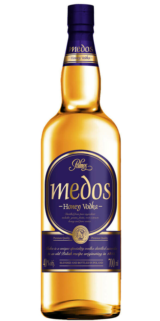 Find out more or buy Polmos Medos Honey Vodka 700ml (Poland) online at Wine Sellers Direct - Australia’s independent liquor specialists.