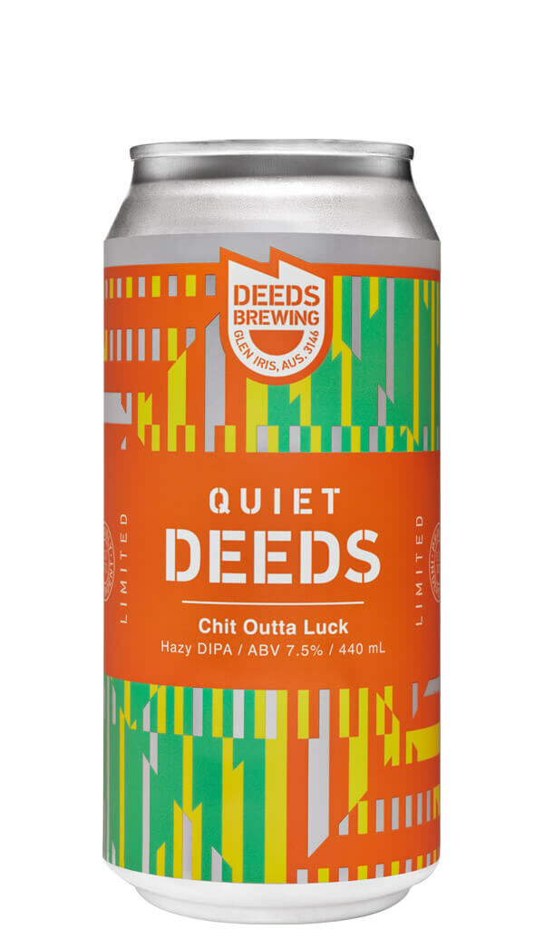 Find out more or buy Quiet Deeds Chit Outta Luck Hazy DIPA 440ml online at Wine Sellers Direct - Australia’s independent liquor specialists.