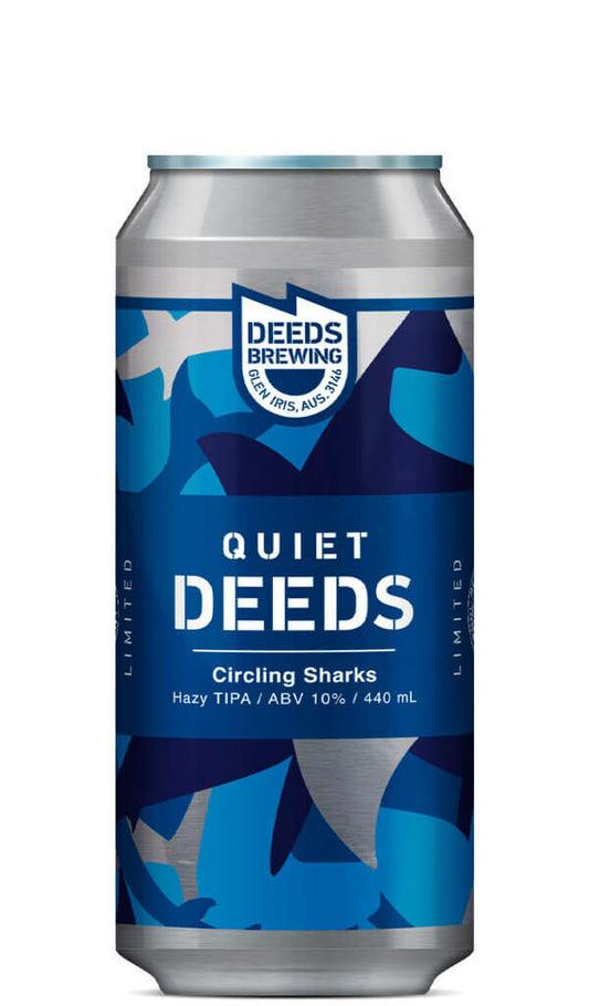 Find out more or buy Quiet Deeds Circling Sharks Hazy TIPA 440ml online at Wine Sellers Direct - Australia’s independent liquor specialists.