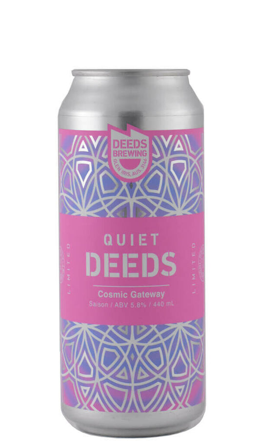 Find out more or buy Quiet Deeds Cosmic Gateway Saison 440ml online at Wine Sellers Direct - Australia’s independent liquor specialists.