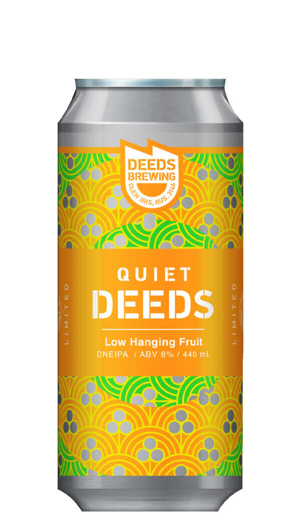 Find out more or buy Quiet Deeds 'Low Hanging Fruit' DNEIPA 440ml online at Wine Sellers Direct - Australia’s independent liquor specialists.