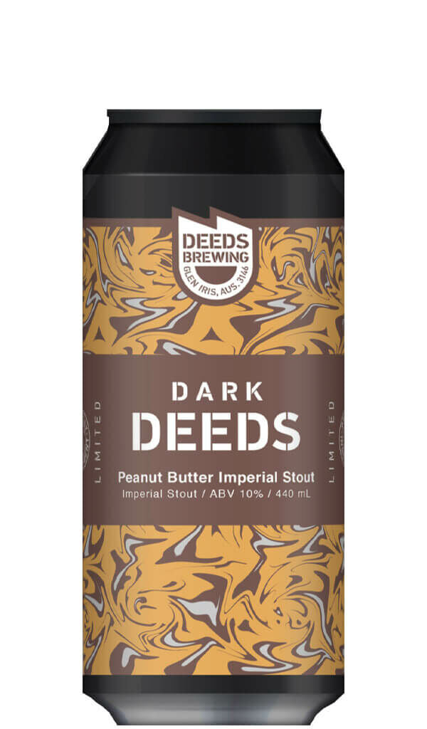 Find out more or buy Deeds Peanut Butter Imperial Stout 440ml online at Wine Sellers Direct - Australia’s independent liquor specialists.