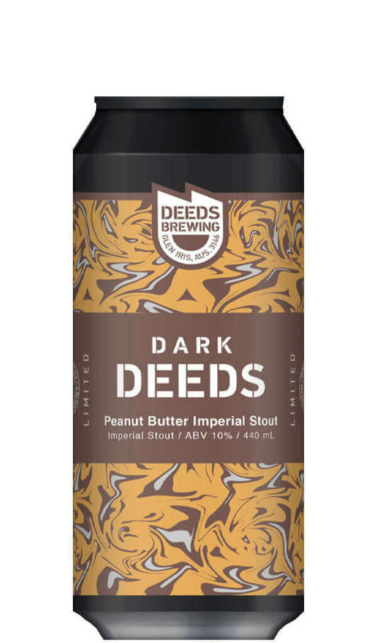 Find out more or buy Deeds Peanut Butter Imperial Stout 440ml online at Wine Sellers Direct - Australia’s independent liquor specialists.