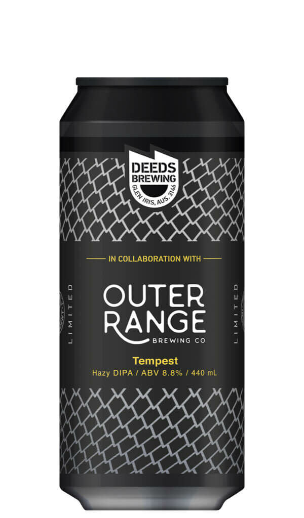 Find out more or buy Quiet Deeds Tempest Hazy DIPA Outer Range Brewing Collaboration 440ml online at Wine Sellers Direct - Australia’s independent liquor specialists.