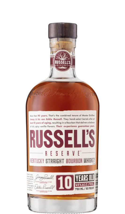 Find out more or purchase Russell’s Reserve 10 Year Old Bourbon 750ml available online at Wine Sellers Direct - Australia's independent liquor specialists.