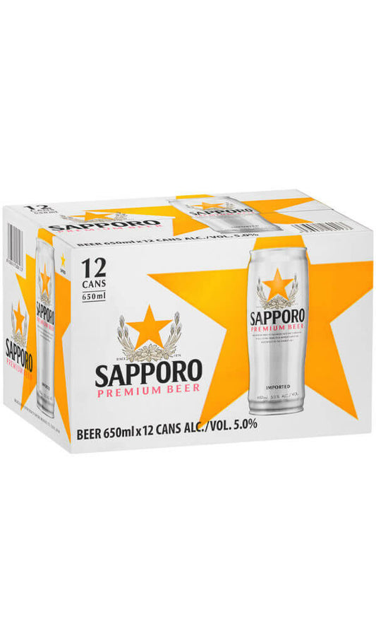 Find out more or buy Sapporo Premium Beer 12 x 650mL Cans online at Wine Sellers Direct - Australia’s independent liquor specialists.
