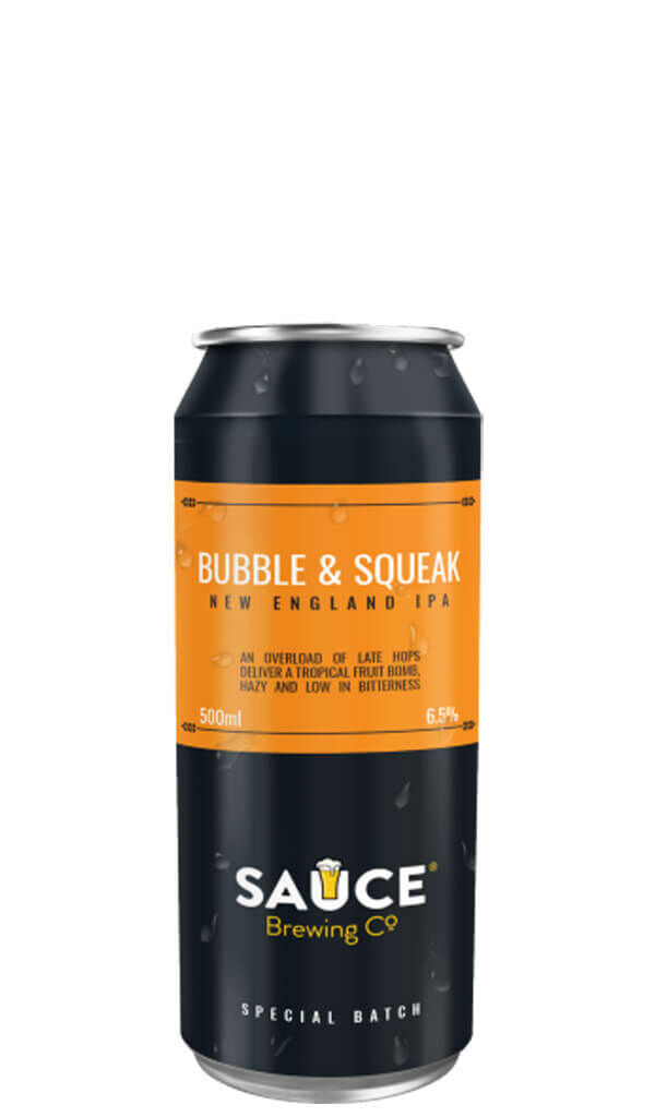 Find out more or buy Sauce Bubble & Squeak New England IPA 500ml online at Wine Sellers Direct - Australia’s independent liquor specialists.
