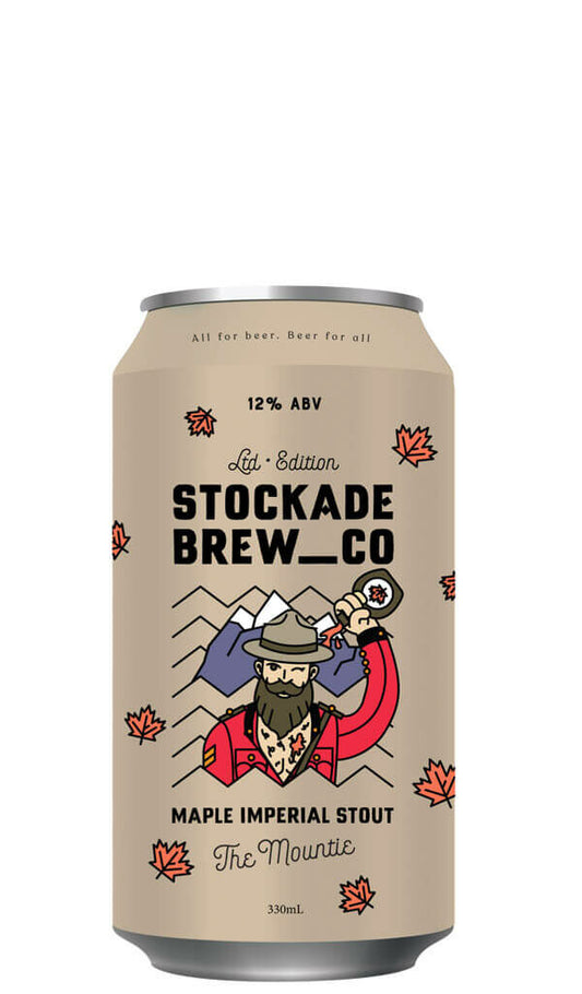 Find out more or buy Stockade The Mountie Maple Imperial Stout 2019 330ml online at Wine Sellers Direct - Australia’s independent liquor specialists.