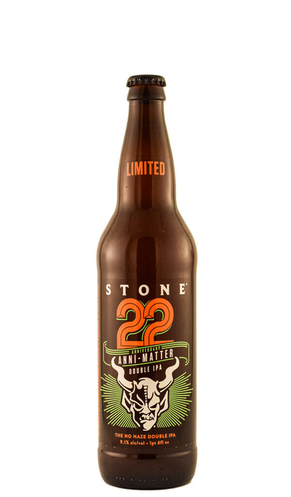 Find out more or buy Stone Anti-Matter 22nd Anniversary Double IPA 650ml online at Wine Sellers Direct - Australia’s independent liquor specialists.