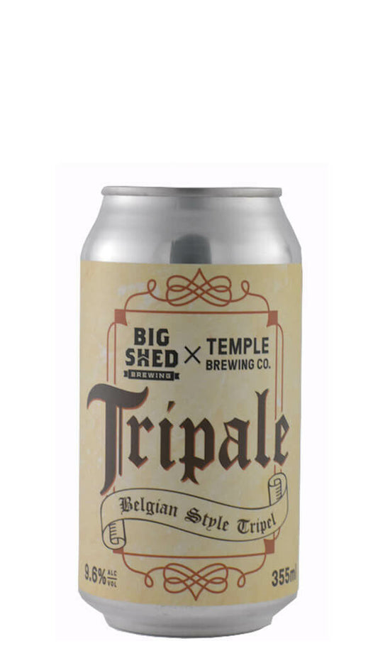 Find out more or buy Temple Brewing x Big Shed Tripale Belgian Style Tripel 355ml online at Wine Sellers Direct - Australia’s independent liquor specialists.