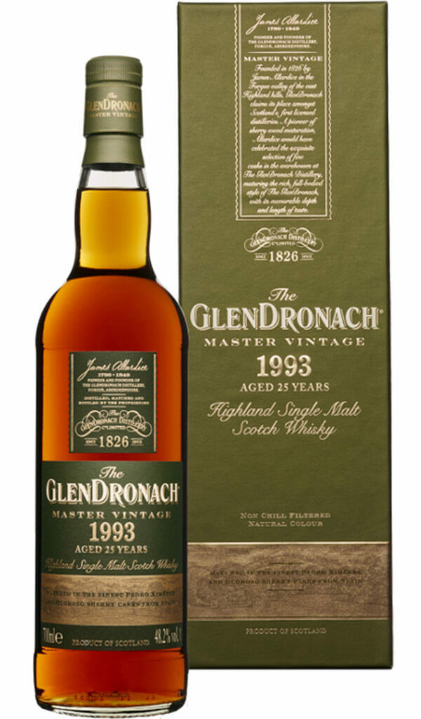 Find out more or buy The GlenDronach Master Vintage 1993 25YO Scotch Whisky online at Wine Sellers Direct - Australia’s independent liquor specialists.