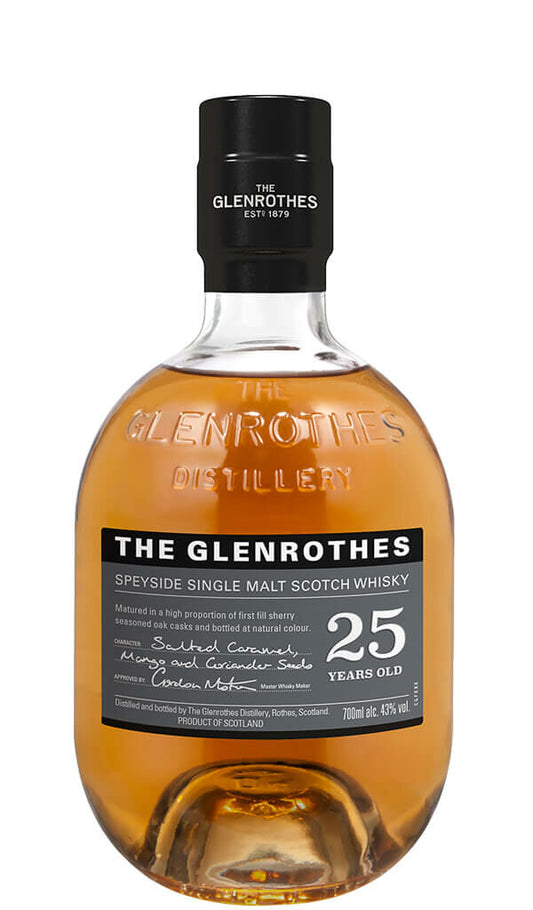 Find out more or buy The Glenrothes Speyside Single Malt 25 Year Old 700ml (Scotland) online at Wine Sellers Direct - Australia’s independent liquor specialists.