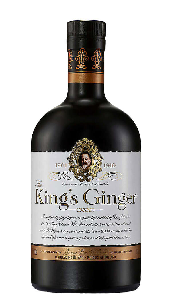 The King's Ginger Liqueur is a refreshingly revivifying high-strength liqueur to be appreciated on its own as well as in any number of cocktails and long drinks. On the nose it is an instantly warming aroma of ginger, zesty lemon, sherbet and golden syrup. Initial sweetness followed by bite of ginger and lemon tart on the palate.